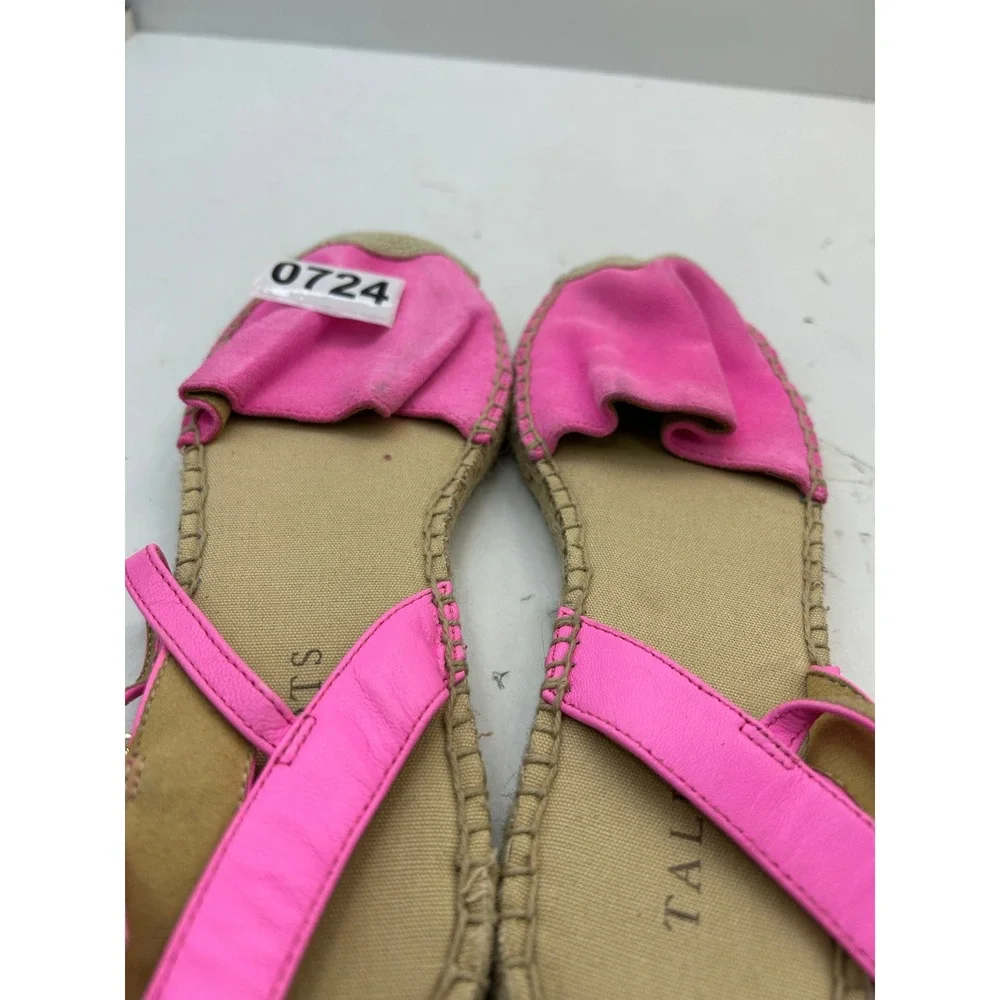 Talbots Izzy DOrsay Espadrille Sandals Womens 6 Pink